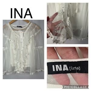 INA. Tulle Blouse